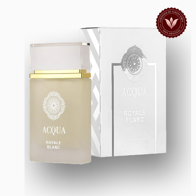 Maison Alhambra Acqua Royale Blanc 100ml perfume bottle and packaging