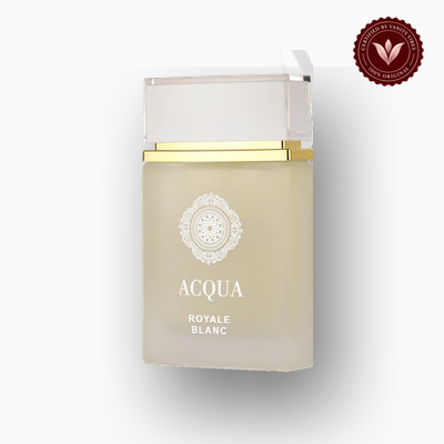 Maison Alhambra Acqua Royale Blanc 100ml perfume bottle close-up