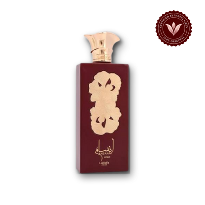 Lattafa Pride Ansaam Gold Eau de Parfum 100ml - Long Lasting Luxury Floral Fragrance for Women - front view - Vanity Vibes