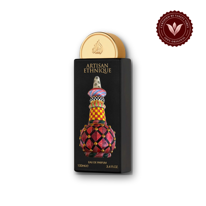 Lattafa Pride Artisan Ethnique Eau de Parfum 100ml - Long Lasting Original Elegant Unisex Fragrance for Men & Women - front view - Vanity Vibes