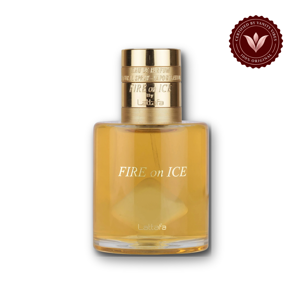 Fire On Ice by Lattafa Eau de Parfum 120ml - Long Lasting Fresh Unisex Fragrance for Men & Women - front view - Vanity Vibes