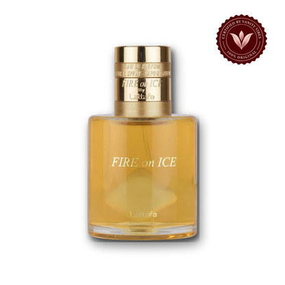 Fire On Ice by Lattafa Eau de Parfum 120ml - Long Lasting Fresh Unisex Fragrance for Men & Women - front view - Vanity Vibes