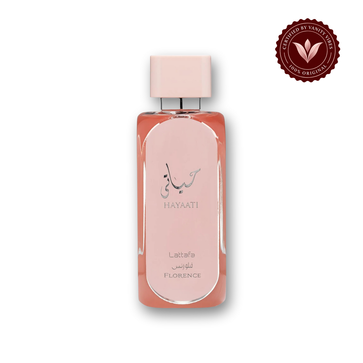 Lattafa Hayaati Florence for Women EDP 100ml - Long Lasting Floral & Fresh Perfume - front view - Vanity Vibes
