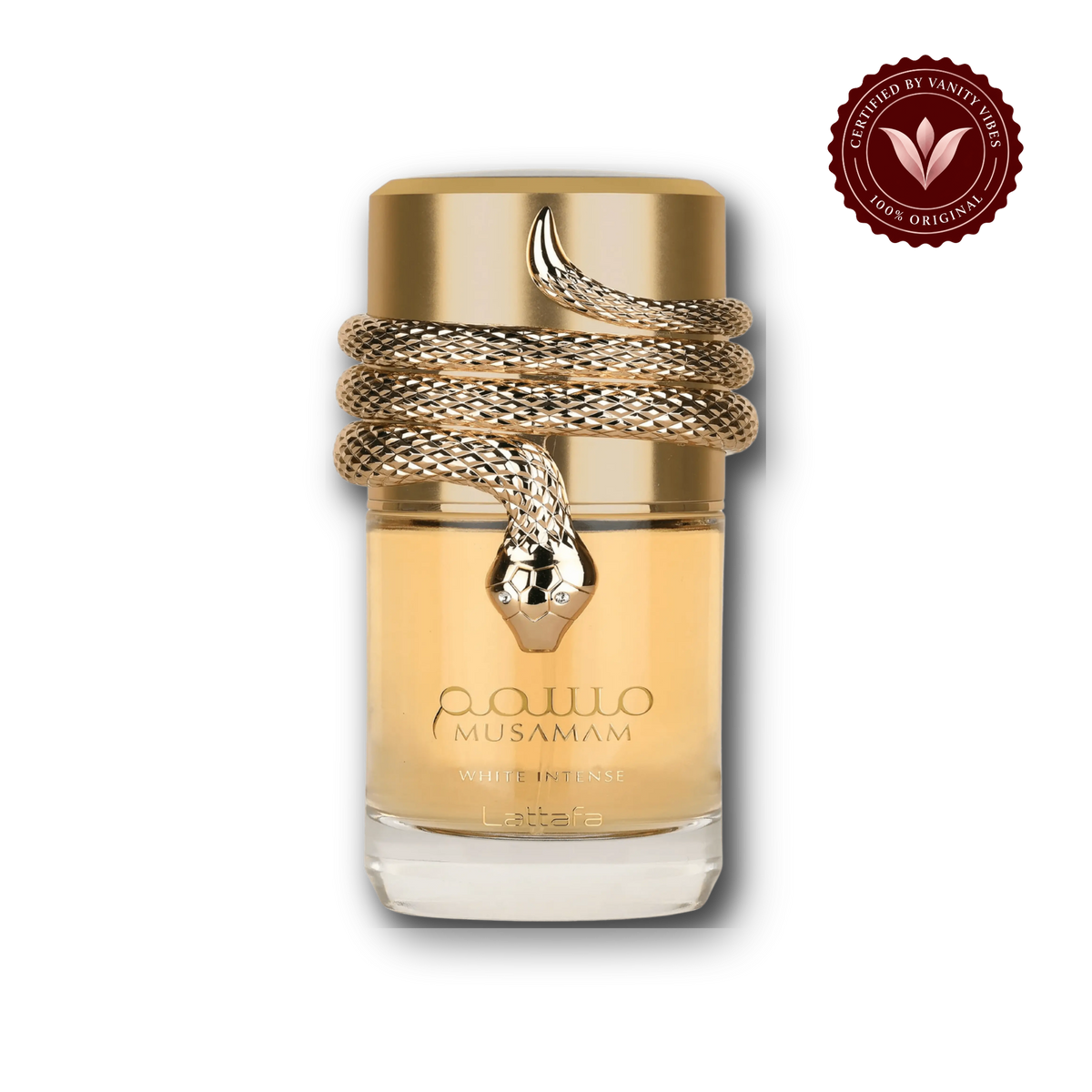 Musamam White Intense by Lattafa EDP 100ml for Men & Womwn - front view - Vanity Vibes