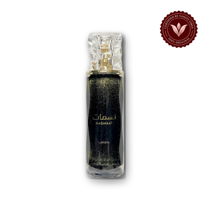 Lattafa Nasmaat Eau de Parfum 100ml - Long Lasting Original Elegant Unisex Fragrance for Men & Women - front view - Vanity Vibes