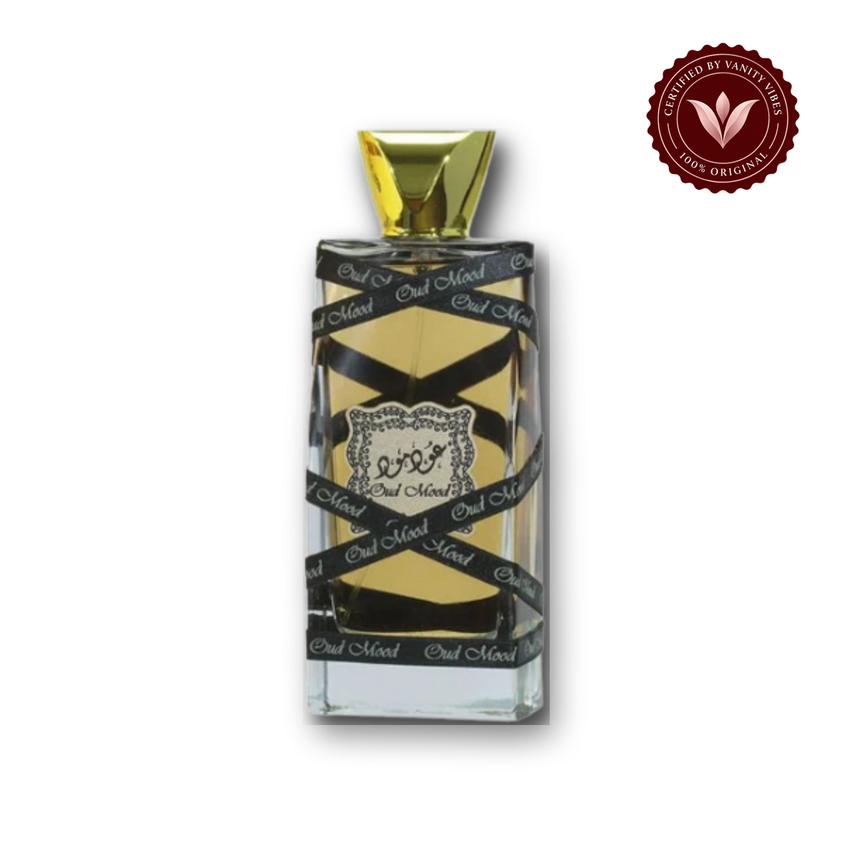 Lattafa Oud Mood Eau de Parfum 100ml - Long Lasting Rich Oud Unisex Fragrance for Men & Women - front view - Vanity Vibes