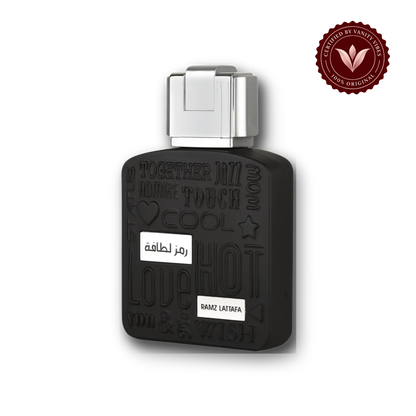 Lattafa Ramz Silver for Men EDP - 100ML - front view - Vanity Vibes