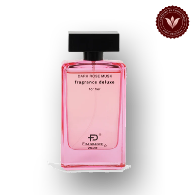 FRAGRANCE DELUXE DARK ROSE MUSK FOR HER EDP 100ML bottle-only product view | Vanity Vibes Pakistan