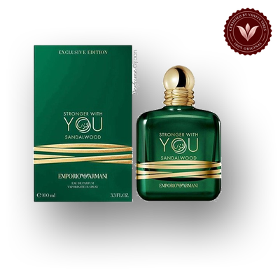 STRONGER WITH YOU SANDALWOOD EDP 100ML front box and bottle | Vanity Vibes Pakistan