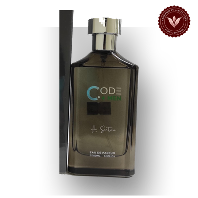 Code 4 Men by La Senture 100ml perfume bottle close-up