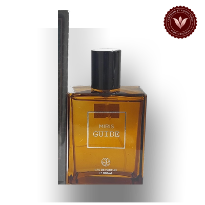 Guide by Miris 100ml perfume bottle close-up